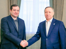 рабочая встреча Губернатора Алексея Островского с Губернатором Санкт-Петербурга Александром Бегловым - фото - 1