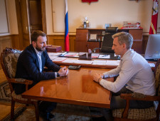 рабочая встреча Максима Орешкина и Василия Анохина - фото - 1