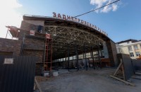 губернатор Василий Анохин осмотрел ход ремонта Заднепровского рынка Смоленска - фото - 1