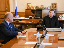 рабочая встреча Губернатора Алексея Островского с главой Краснинского района - фото - 1